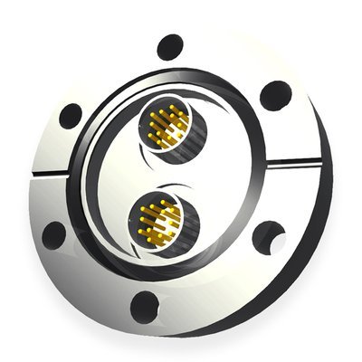Circular Miniature Feedthrough on Conflat flange