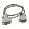 PTFE RIBBON CABLE, HV SOCKET TO OPEN END, LENGTH 0.5m